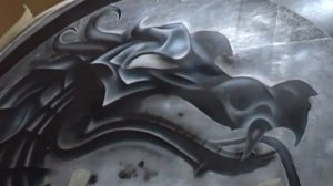 Аэрография дракон на авто rav4 рисунок mortal kombat