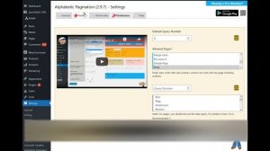 Alphabetic Pagination - Default Query Number - WordPress Plugin