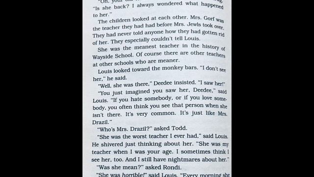 Wayside School is Falling Down by Louis Sachar Chapter 15 Read Aloud смотреть онлайн