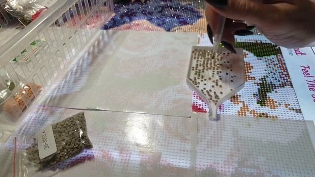 РОЗЫ И СИРЕНЬ #алмазнаямозаика #diamondpainting #алмазнаявышивка #hobby