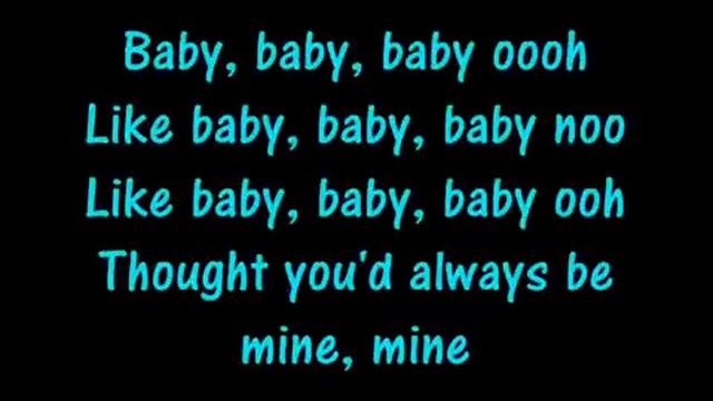 Baby Justin Bieber Lyrics смотреть онлайн