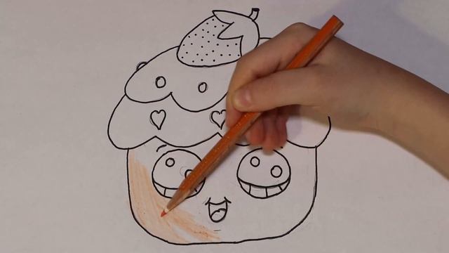 Детские рисунки карандашом, как нарисовать простой рисунок пирожное поэтапно смотреть онлайн