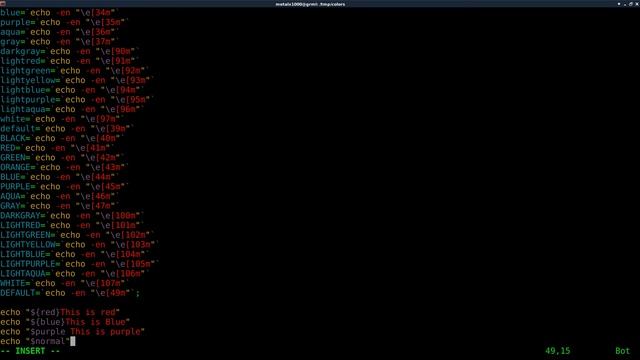 Color Variables BASH Shell Script Linux Tutorial смотреть онлайн