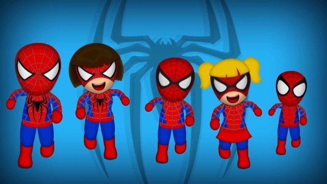 Spiderman Finger Family Nursery Rhymes Lyrics смотреть онлайн