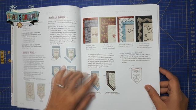 Libro "Patchwork y Bordado para las cuatro estaciones" - Reseña del libro de patchwork en español. смотреть онлайн
