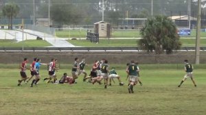 Ryan Brautigam with physical tackle late 2nd Half of 13-10 win over Daytona 02/06/2016