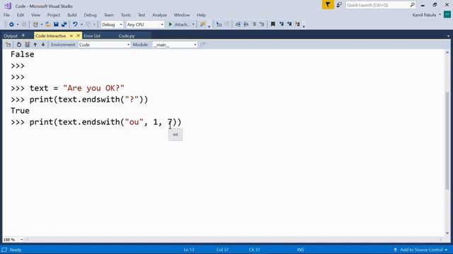 String Boolean Methods
