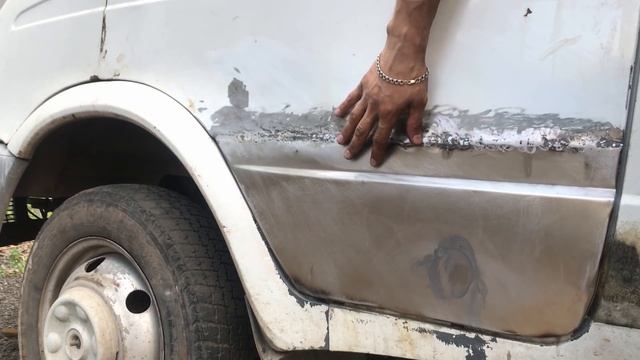 Внимание газелистам,как дешево и быстро восстановить сгнившую дверь,ремонт двери газель покраска