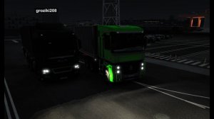 Euro Truck Simulator 2 в кооперативе по зигзагам