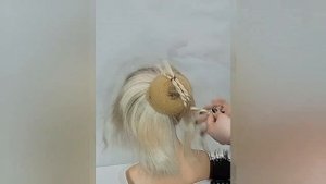 Простой и лёгкий пучок на длинные волосы / Учебник по прически