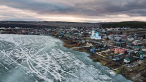 Апрельский лёд в Черданцево 4k