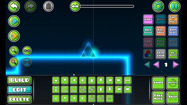 Как построить декор в стиле Neon? | Туториал по Geometry Dash