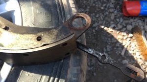 УАЗ Патриот 2015. состояние эксцентриков тормозных колодок.