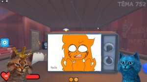 КОТЁНОК ЛАЙК и ВЕСЁЛЫЙ КОТ против СУМАСШЕДШЕЙ БАБУЛИ в РОБЛОКС №2 | Страшная История в роблокс!