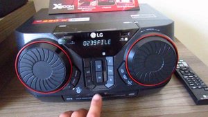 mini system lg xboom ck 43 bluetooth 220 rms