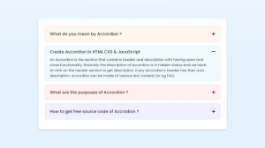 Как создать аккордеон для блока ＂FAQ＂ или ＂Вопрос - Ответ＂