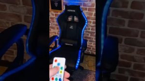 Игровое кресло с RGB подсветкой, колонками и 7 точечным массажем.