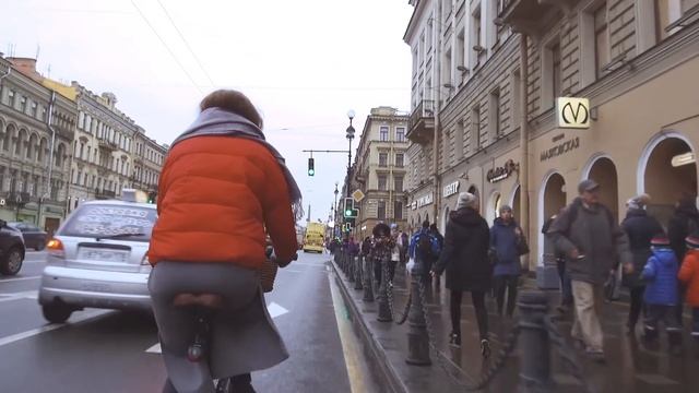 Как научиться ездить на велосипеде по городу:  часть  3