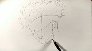 Cara Menggambar Satoru Gojo [Jujutsu Kaisen] | How to Draw Gojo Satoru