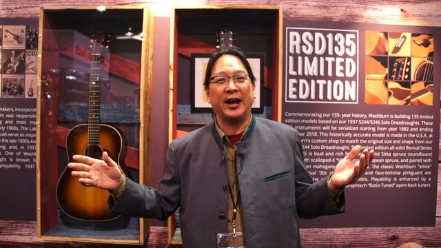 NAMM 2018 - Washburn Guitars - RSD135 Limited Edition Acoustics смотреть онлайн