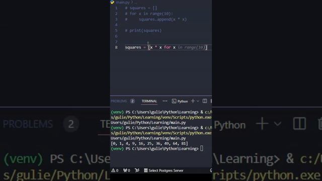 Python List Compression #coding #shortsfeed #shorts #python - смотреть ...