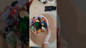 Процесс подготовки артборда для заливки эпоксидной смолой. Часы из смолы.