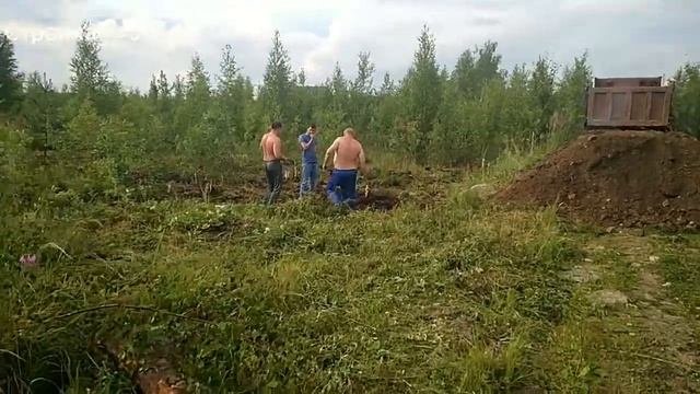 Стройка на болоте - подъем (подсыпка) участка