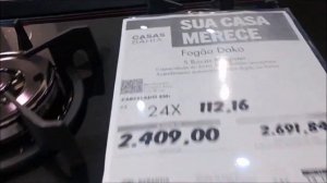 CASAS BAHIA - OFERTAS FOGÃO 4 BOCAS - FOGÃO 5 BOCAS E ELETRODOMÉSTICOS  CASAS BAHIA PROMOÇÃO de hoj