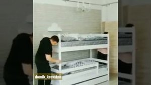 Двухъярусная кровать Трансформер. Разбирается на две отдельные кровати