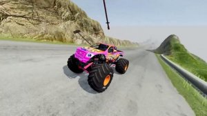 Big & Small Monster Trucks Mud Battle | BeamNG Drive - Griff's Garage