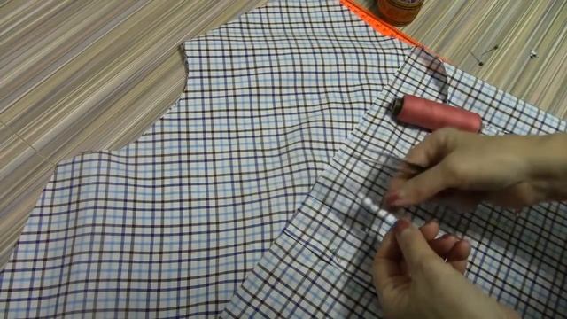 Как сделать петельку на кокетке рубашки. смотреть онлайн