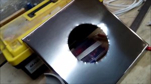 Как я вырезал круг в  нержавеющем листе