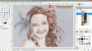 Раскрашивание картины в GIMP