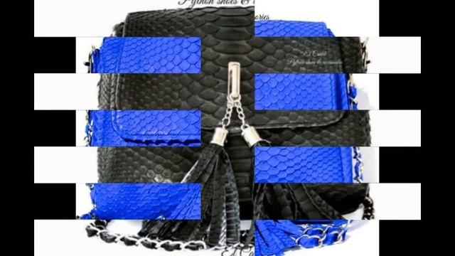 Сумочки из питона / Python bags with brushes