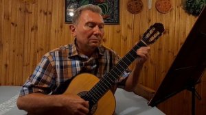 Марк Фрадкин. Там, за облаками (из к/ф "За облаками небо") на гитаре. Обработка Олега Копенкова