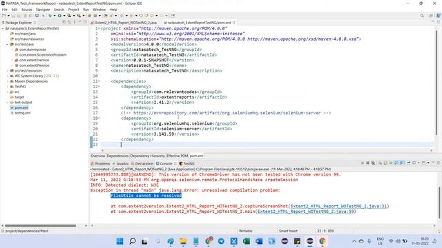 #Frameworks Report -2 | How to Fix FileUtils cannot be resolved error | #NATASATech #CucumberBDD смотреть онлайн
