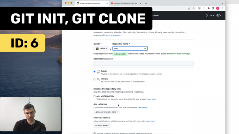 Как создать репозиторий в git (git init, git clone)