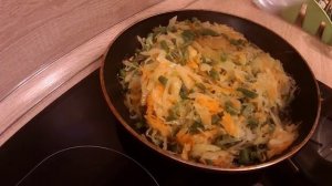 Тушеная капуста со СТРУЧКОВОЙ ФАСОЛЬЮ