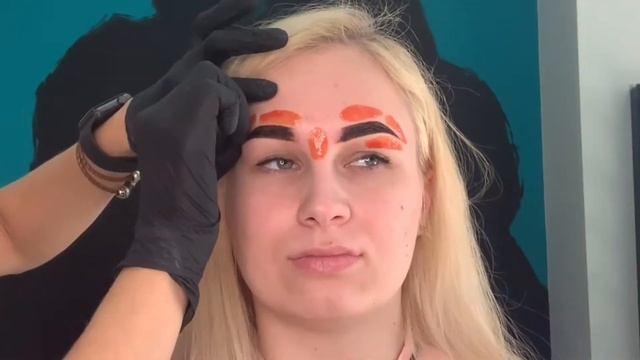 Окрашивание бровей хной Brow Xenna для БЛОНДИНКИ | Коррекция воском - весь процесс