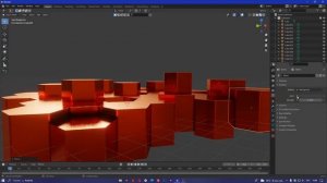 Как создать золотые соты в Blender 2.92?