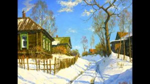 493# С.Есенин "Над окошком месяц"