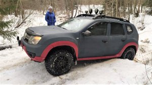 Дастер и Нива на бездорожье Ижора