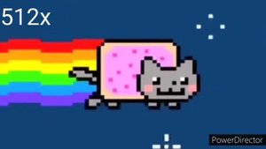 (No Intro) Nyan Cat 1-262,144x Speed.