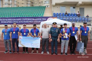 В Республике Дагестан завершились региональные соревнования по пожарно-спасательному спорту