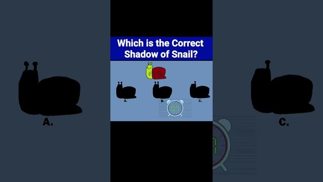 Which is the Correct Shadow of Snail? #riddles game |Hindi Riddles|Paheli| #shorts