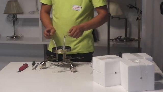 Сборка люстры Arte lamp A5004PL-3AB ALESSANDRA смотреть онлайн