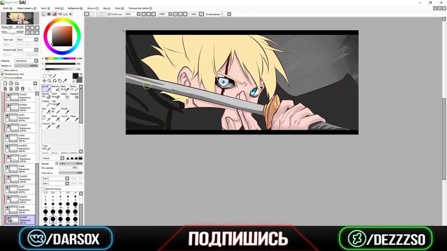 Speed Art РИСУЕМ ОНИМЕ В SAI | DarsoX смотреть онлайн