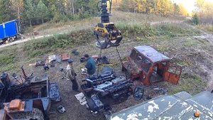 Замена Двигателя Трелёвочного Трактора ТТ-4 манипулятором Атлант С-90