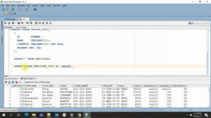 Create table in Oracle SQL