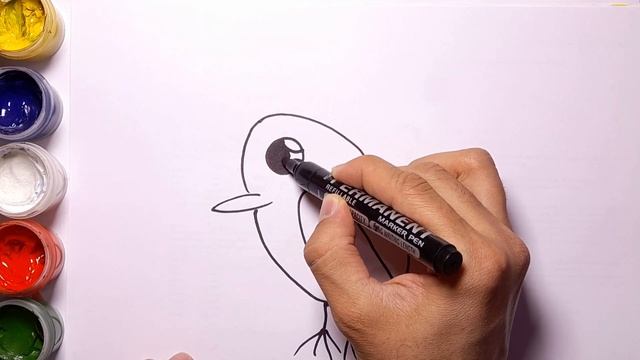 Drawing bird for kids | Bolalar uchun qush chizish | Нарисовать птица для детей\құстың суретін салу смотреть онлайн
